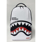 Spray Ground SHARK CENTRAL BUBBLY WHITE BACKPACK