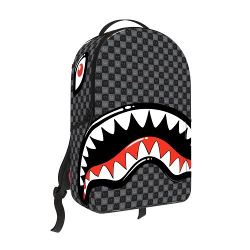 Spray Ground SHARKS IN PARIS WTF BUBBLY BLACK CHECK BACKPACK