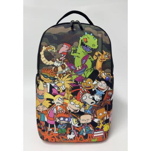 Spray Ground 90'S NICK CAMO WITH GRAFFITI BACKPACK