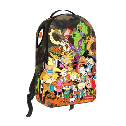 Spray Ground 90'S NICK CAMO WITH GRAFFITI BACKPACK