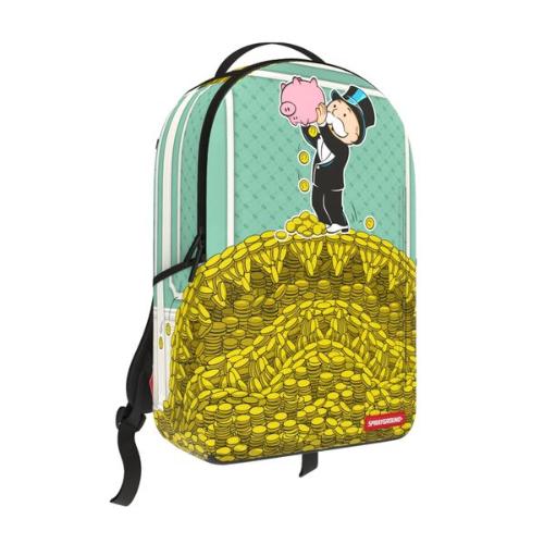 Spray Ground MONOPOLY MONEY PILE SHARK BACKPACK