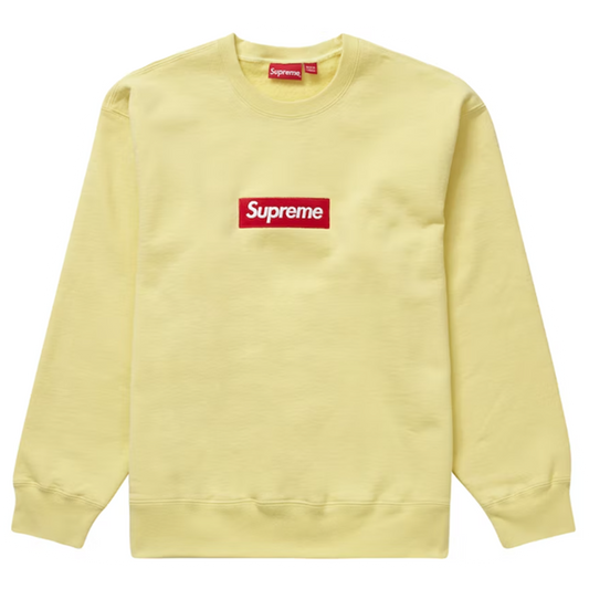 Supreme Crew Neck Pale Yellow (FW22)