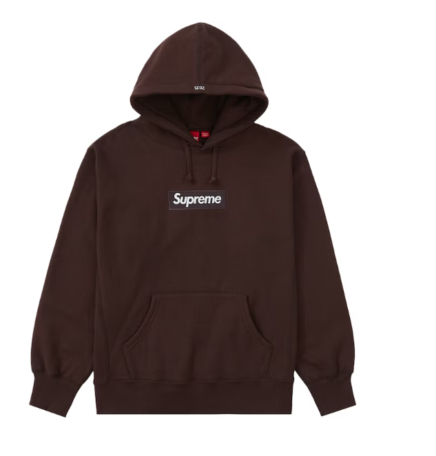 Supreme Box Logo Hooded Sweatshirt - Dark Brown