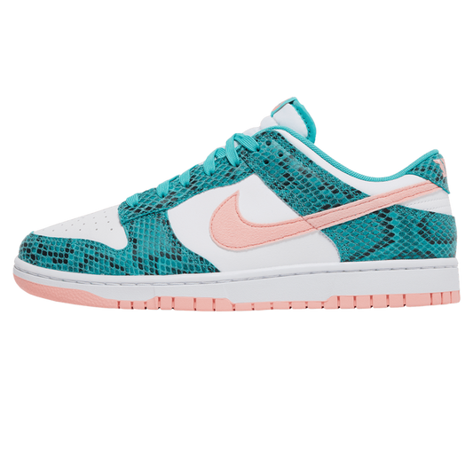 Nike Dunk Low Snakeskin Washed Teal Bleached Coral (USED)