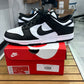Nike Dunk Low Black and White (WORN ONCE )