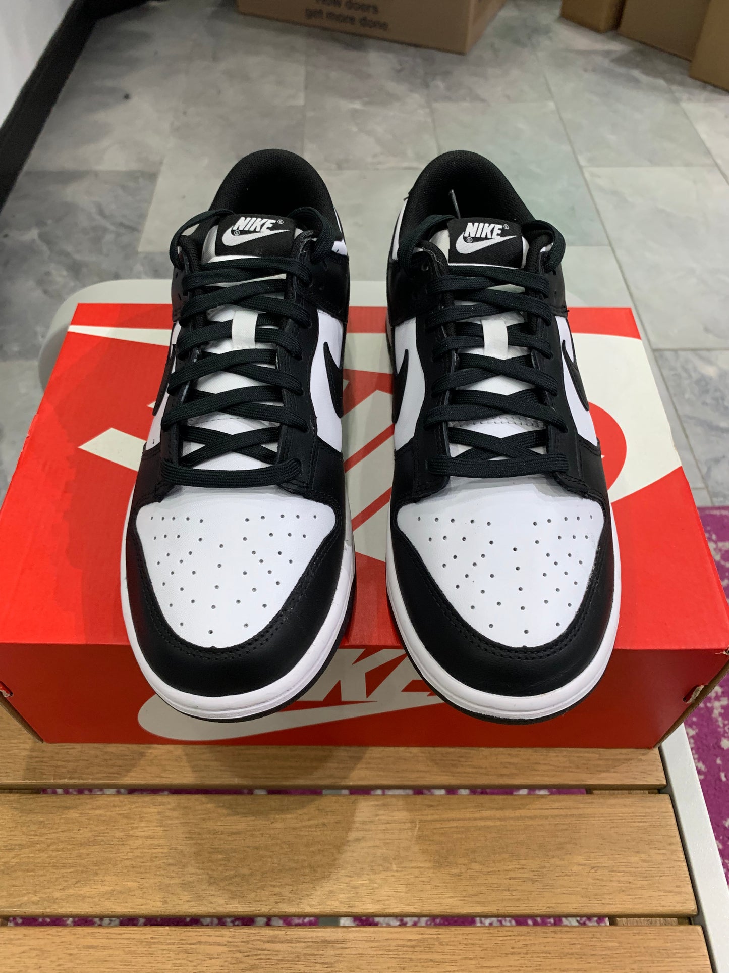 Nike Dunk Low Black and White (USED)