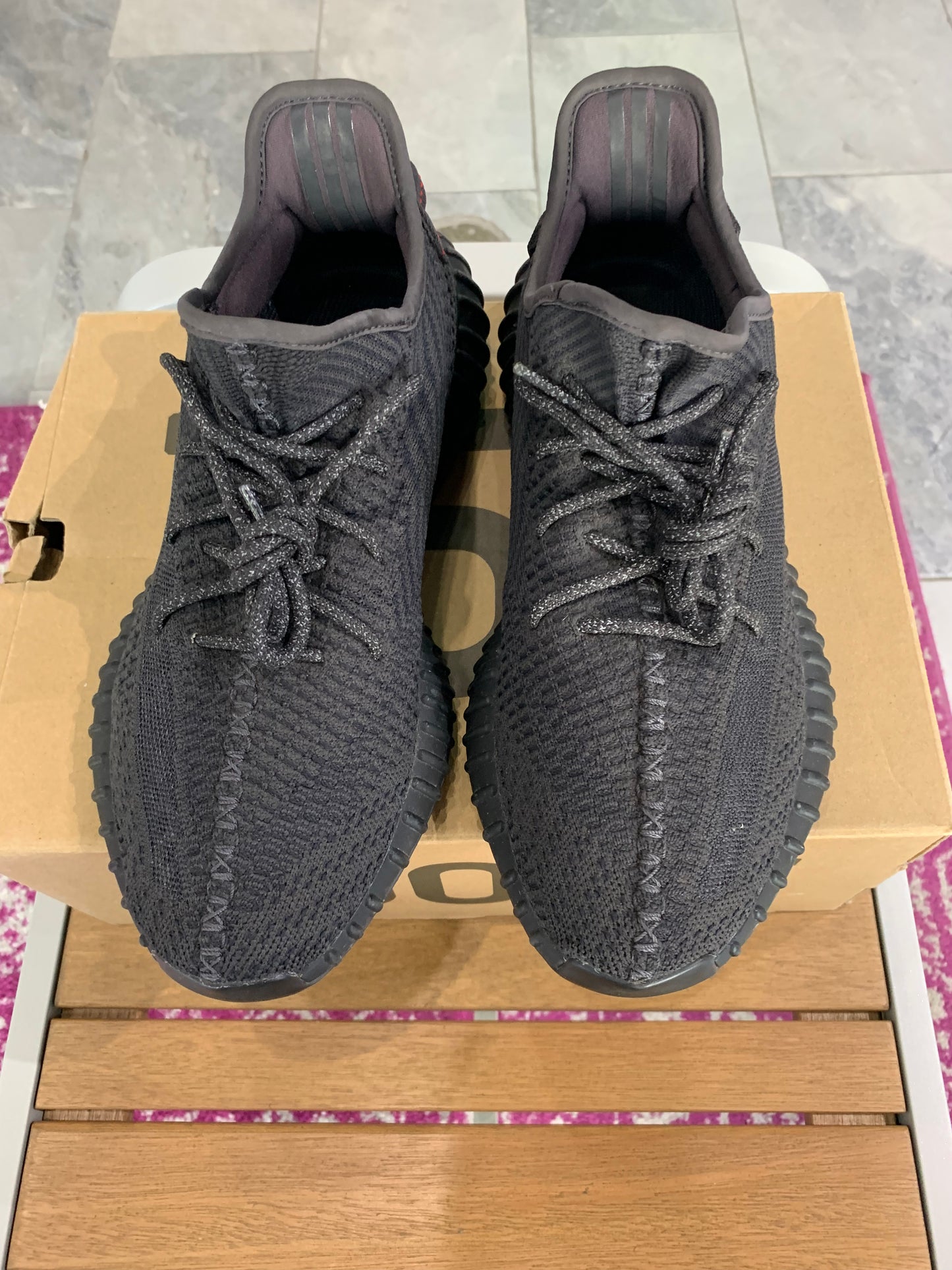 Yeezy Boost 350 Static Black Non Reflective (USED)