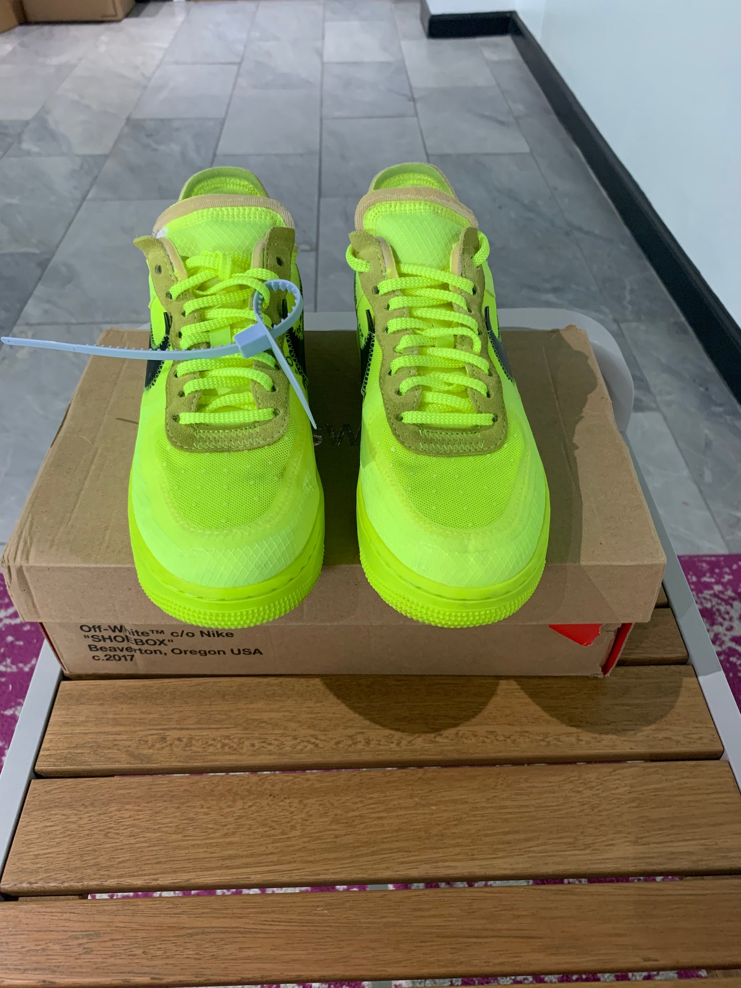 Nike Air force 1 "Off-White Volt"