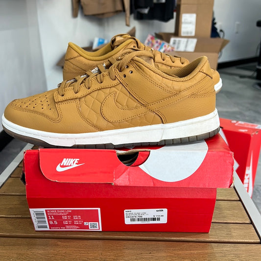 Nike Dunk Low Quilted Wheat (USED)